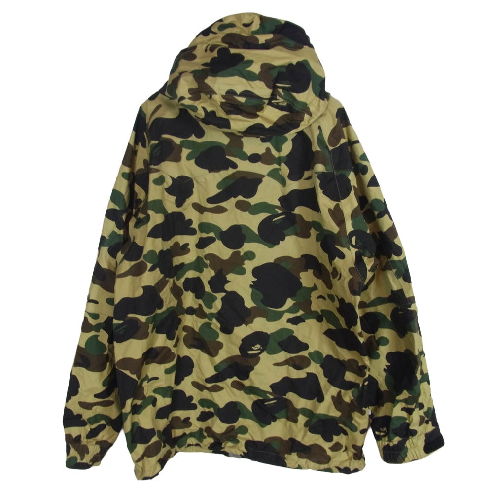 A BATHING APE アベイシングエイプ 001HJB801001X 1ST CAMO SNOWBOARD JACKET ファーストカモ スノボ スノーボード ジャケット ベージュ系 L【中古】
