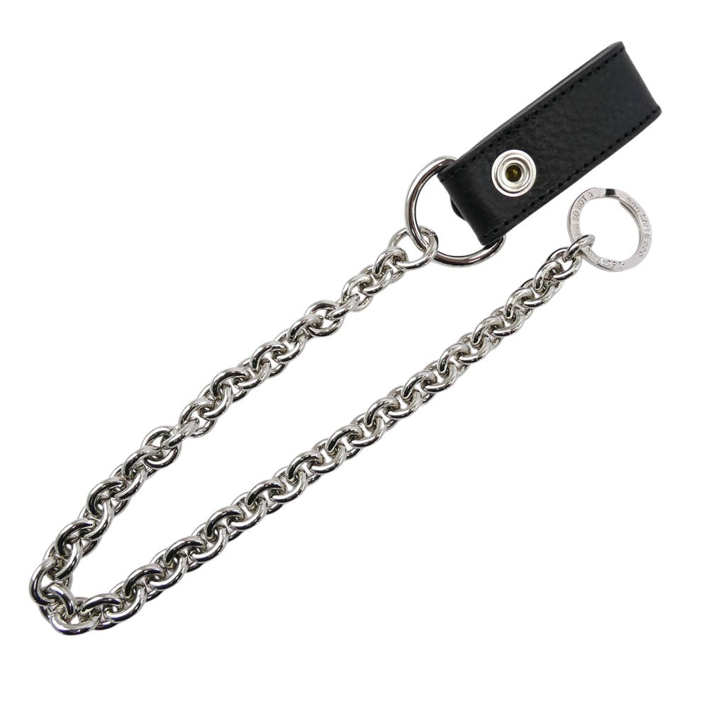 CALEE キャリー 25AW CL-25AW028LE SILVER STAR CONDHO LEATHER WALLET CHAIN シルバー スターコンチョ ウォレット チェーン ブラック系 シルバー系【中古】