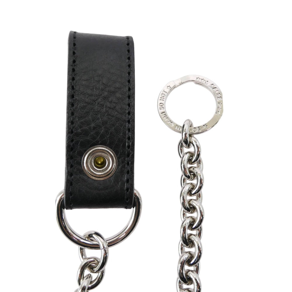 CALEE キャリー 25AW CL-25AW028LE SILVER STAR CONDHO LEATHER WALLET CHAIN シルバー スターコンチョ ウォレット チェーン ブラック系 シルバー系【中古】