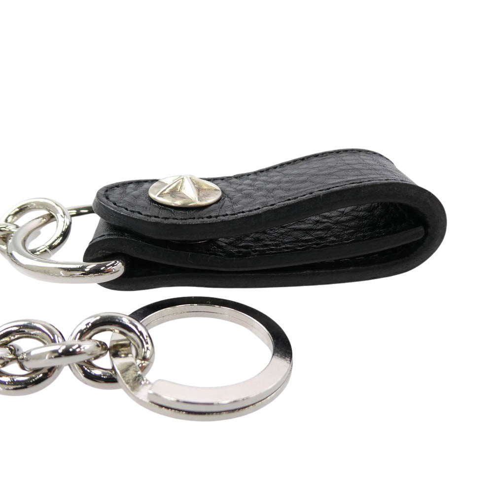 CALEE キャリー 25AW CL-25AW028LE SILVER STAR CONDHO LEATHER WALLET CHAIN シルバー スターコンチョ ウォレット チェーン ブラック系 シルバー系【中古】