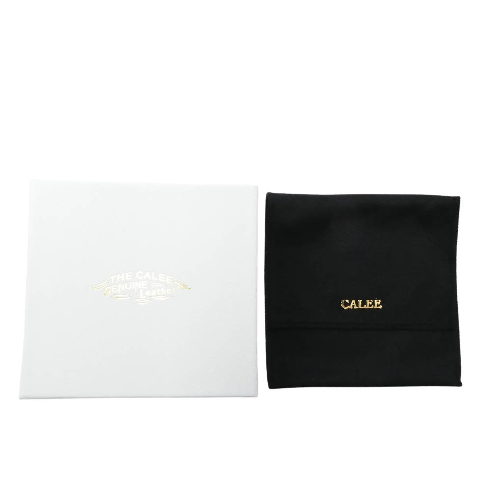 CALEE キャリー 25AW CL-25AW028LE SILVER STAR CONDHO LEATHER WALLET CHAIN シルバー スターコンチョ ウォレット チェーン ブラック系 シルバー系【中古】