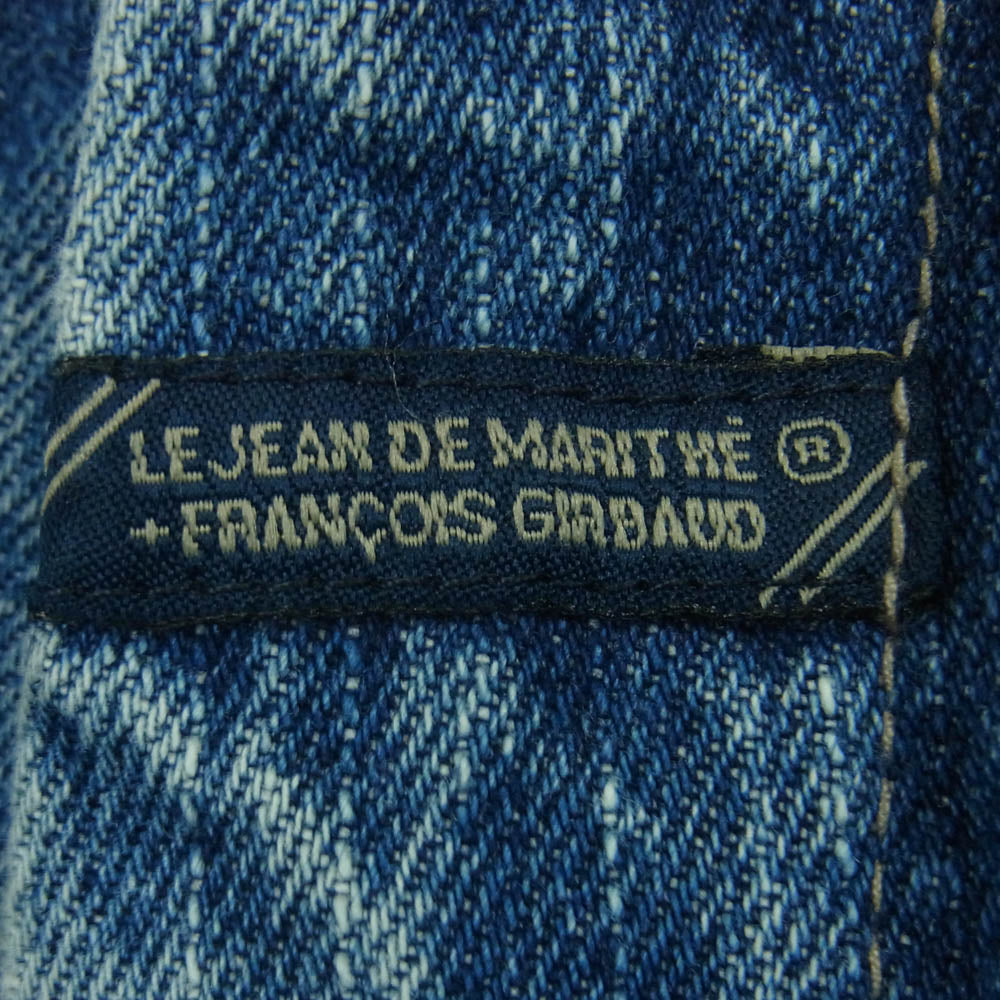 MARITHE + FRANCOIS GIRBAUD マリテフランソワジルボー シャトル ショーツ ワイド デニム ショート パンツ インディゴブルー系 36【中古】
