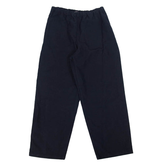 ワイ 165-4240324 ORGANIC COTTON MOLESKIN TAPERED EASY TR オーガニックコットン モールスキン テーパード イージー トラウザーズ ネイビー系 L【中古】