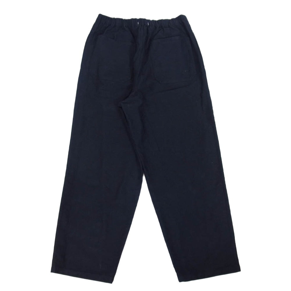 ワイ 165-4240324 ORGANIC COTTON MOLESKIN TAPERED EASY TR オーガニックコットン モールスキン テーパード イージー トラウザーズ ネイビー系 L【中古】