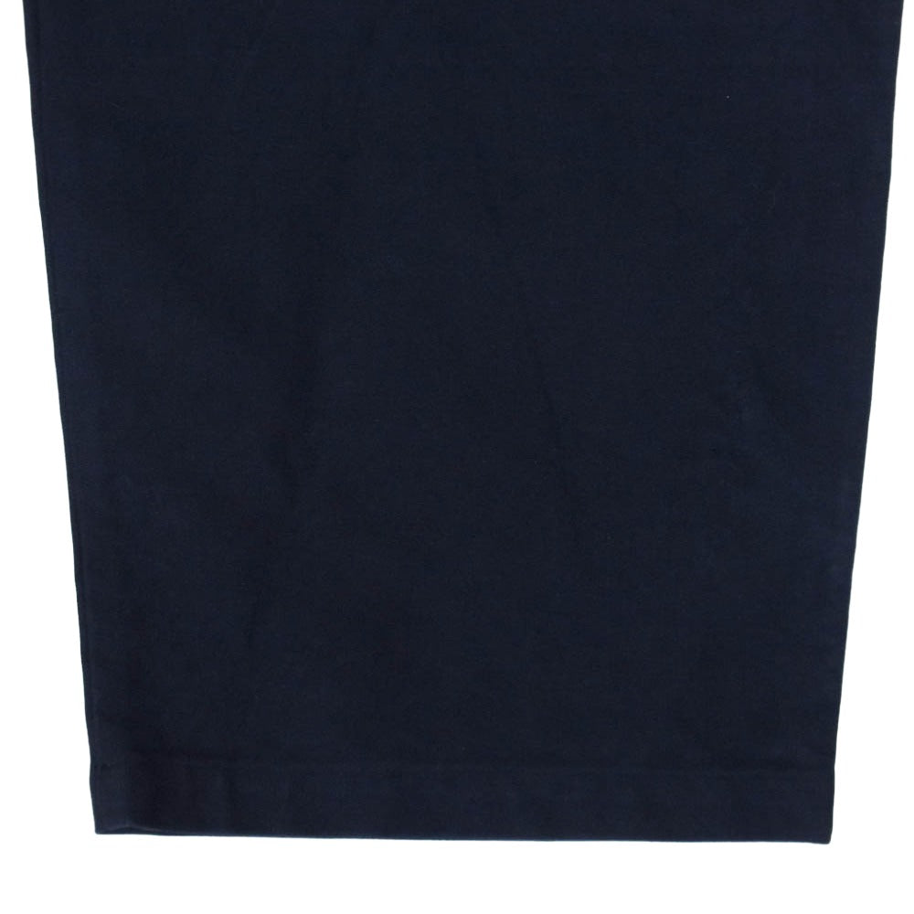 ワイ 165-4240324 ORGANIC COTTON MOLESKIN TAPERED EASY TR オーガニックコットン モールスキン テーパード イージー トラウザーズ ネイビー系 L【中古】