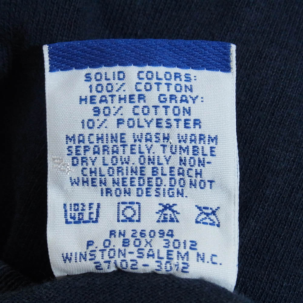 Champion チャンピオン ミシガン MICHIGAN 半袖 Tシャツ ネイビー系 XL【中古】