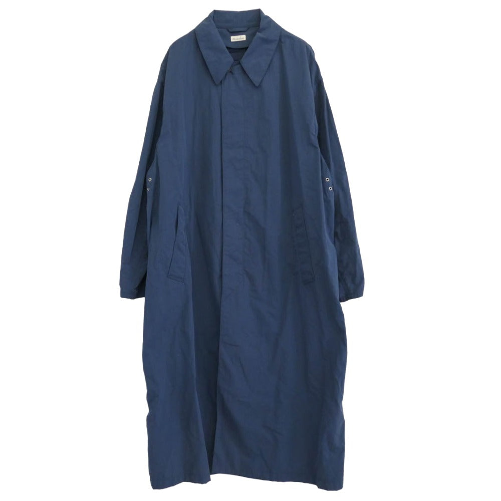 スティーブンアラン 8125-186-0703 OVERSIZE RAIN BALMACAAN COAT オーバーサイズ レイン バルマカーン コート ネイビー系 L【中古】