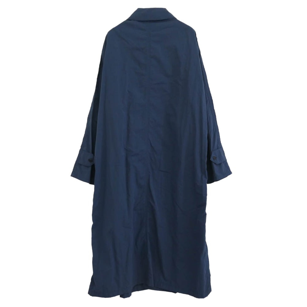 スティーブンアラン 8125-186-0703 OVERSIZE RAIN BALMACAAN COAT オーバーサイズ レイン バルマカーン コート ネイビー系 L【中古】
