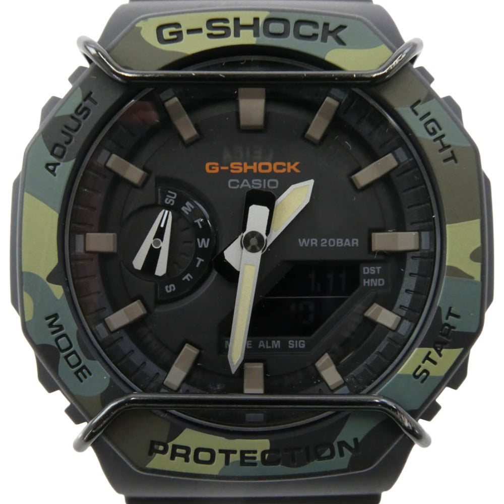 G-SHOCK ジーショック GA-2100SU ANALOG-DIGITAL 2100 Series カモ アナデジ 腕時計 ブラック系 マルチカラー系【中古】