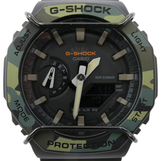 G-SHOCK ジーショック GA-2100SU ANALOG-DIGITAL 2100 Series カモ アナデジ 腕時計 ブラック系 マルチカラー系【中古】