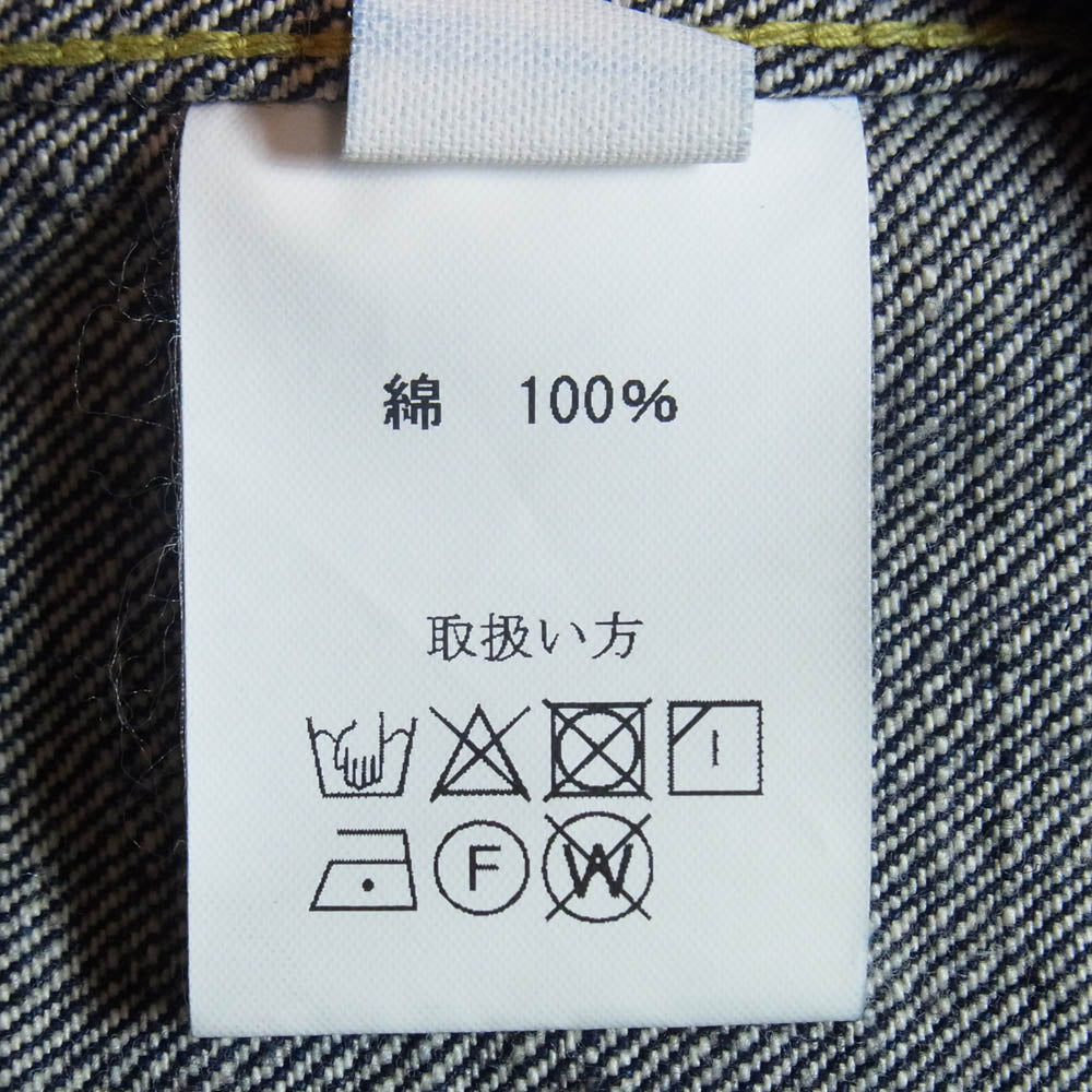 JELADO ジェラード 407EXX LASTRESORT BLACK TAG 1st Type ラストリゾート デニム ジャケット インディゴブルー系 50【中古】