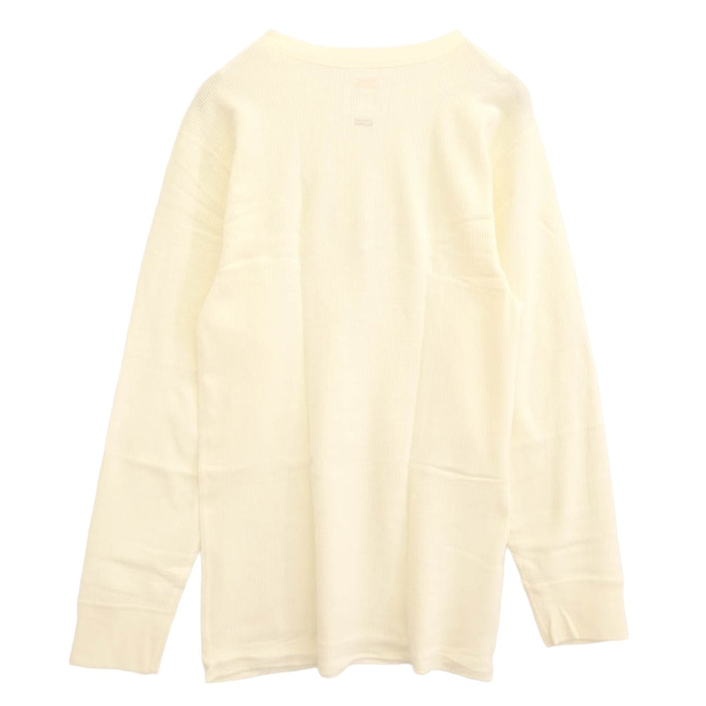 Supreme シュプリーム × HANES ヘインズ Thermal Crew クルーネック サーマル 長袖カットソー ホワイト ホワイト系 L【新古品】【未使用】【中古】