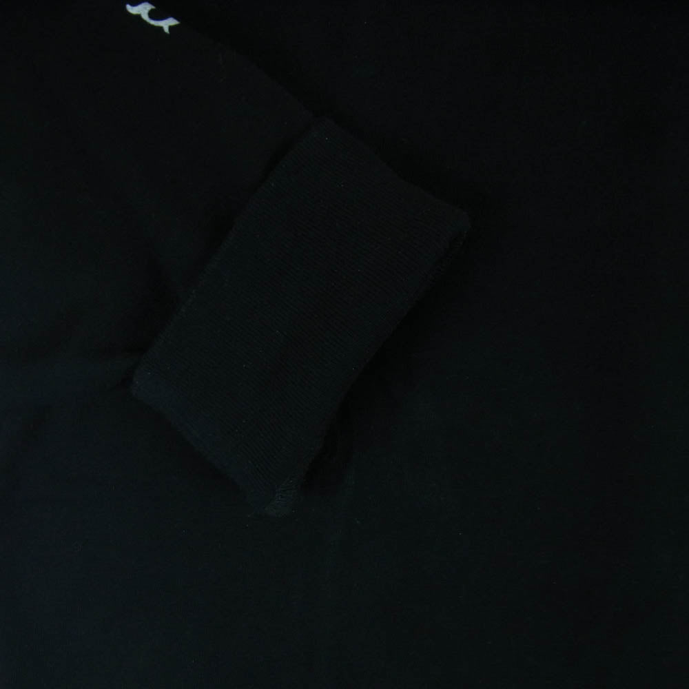 NEIGHBORHOOD ネイバーフッド ロゴ プリント ロングスリーブ 長袖 Tシャツ カットソー 日本製 ブラック系 L【中古】