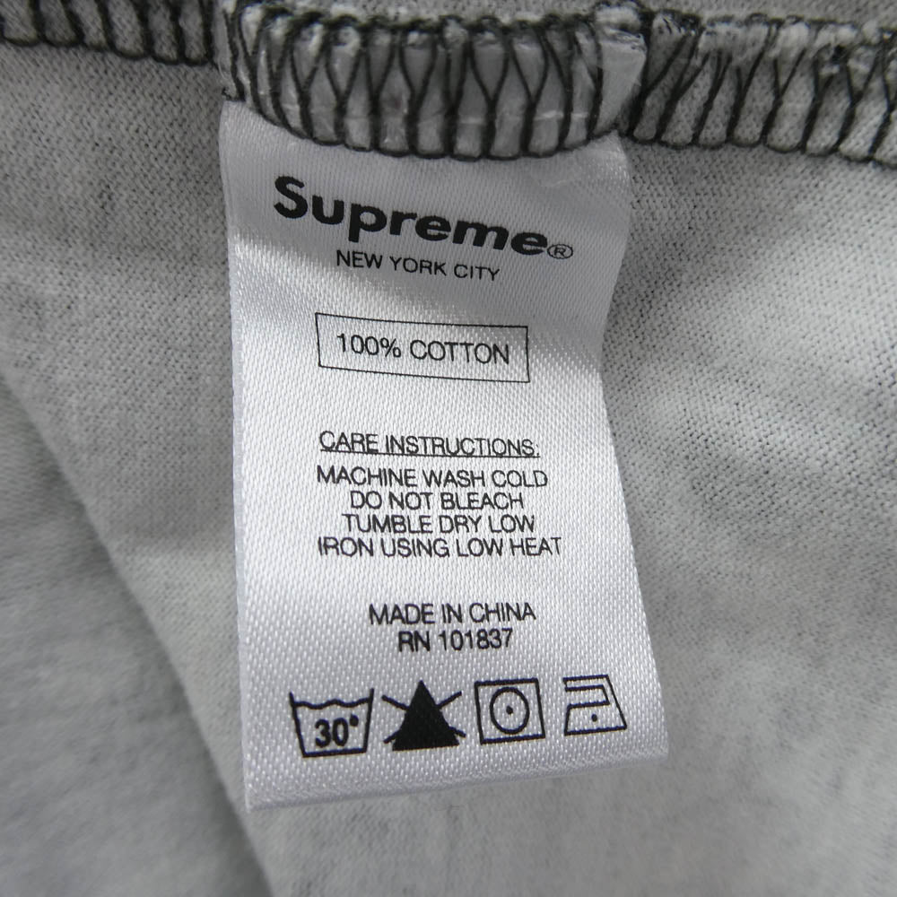 Supreme シュプリーム 16SS ワングラム期 paisley Stripe L/S Top ペイズリー ストライプ ロングスリーブ 長袖 Tシャツ ブラック系 M【中古】