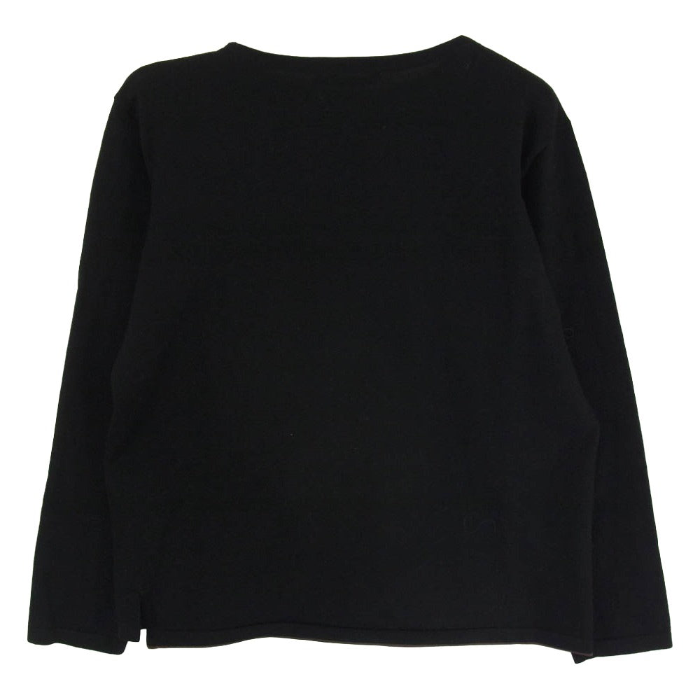 エストネーション 72-234-12-080032 ロングスリーブ 長袖 ニット カットソー ブラック系 M【中古】