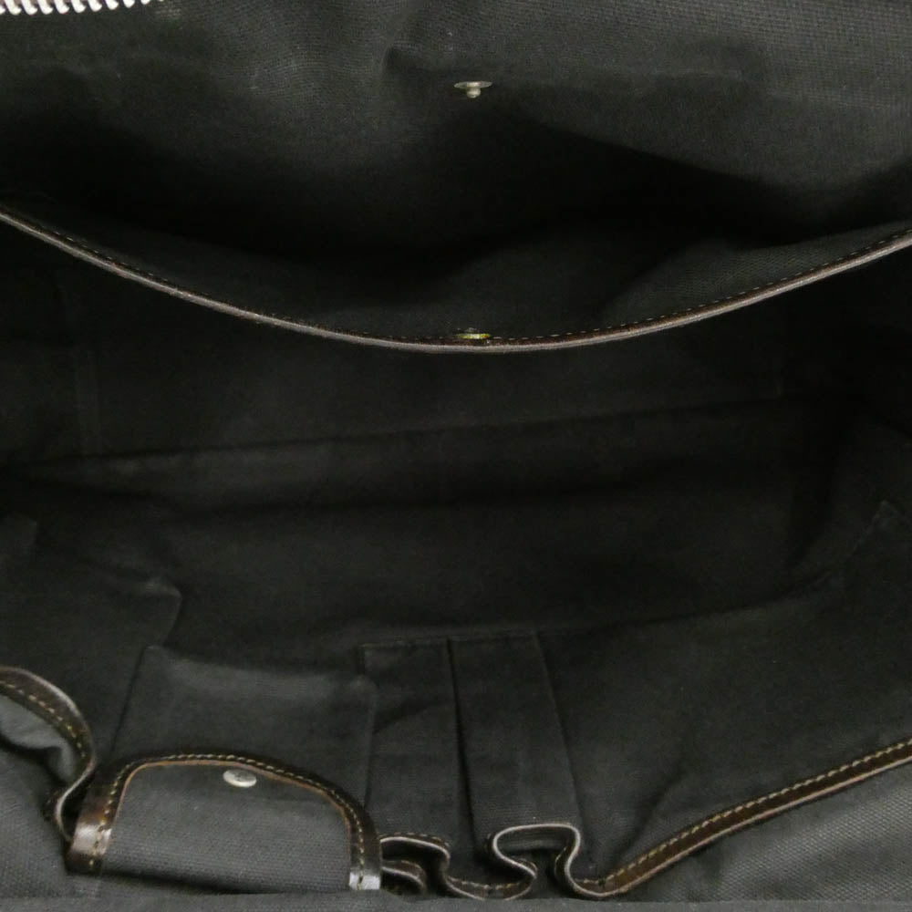 Felisi フェリージ ブリーフケース バッグ ダークブラウン系 カーキ系【中古】