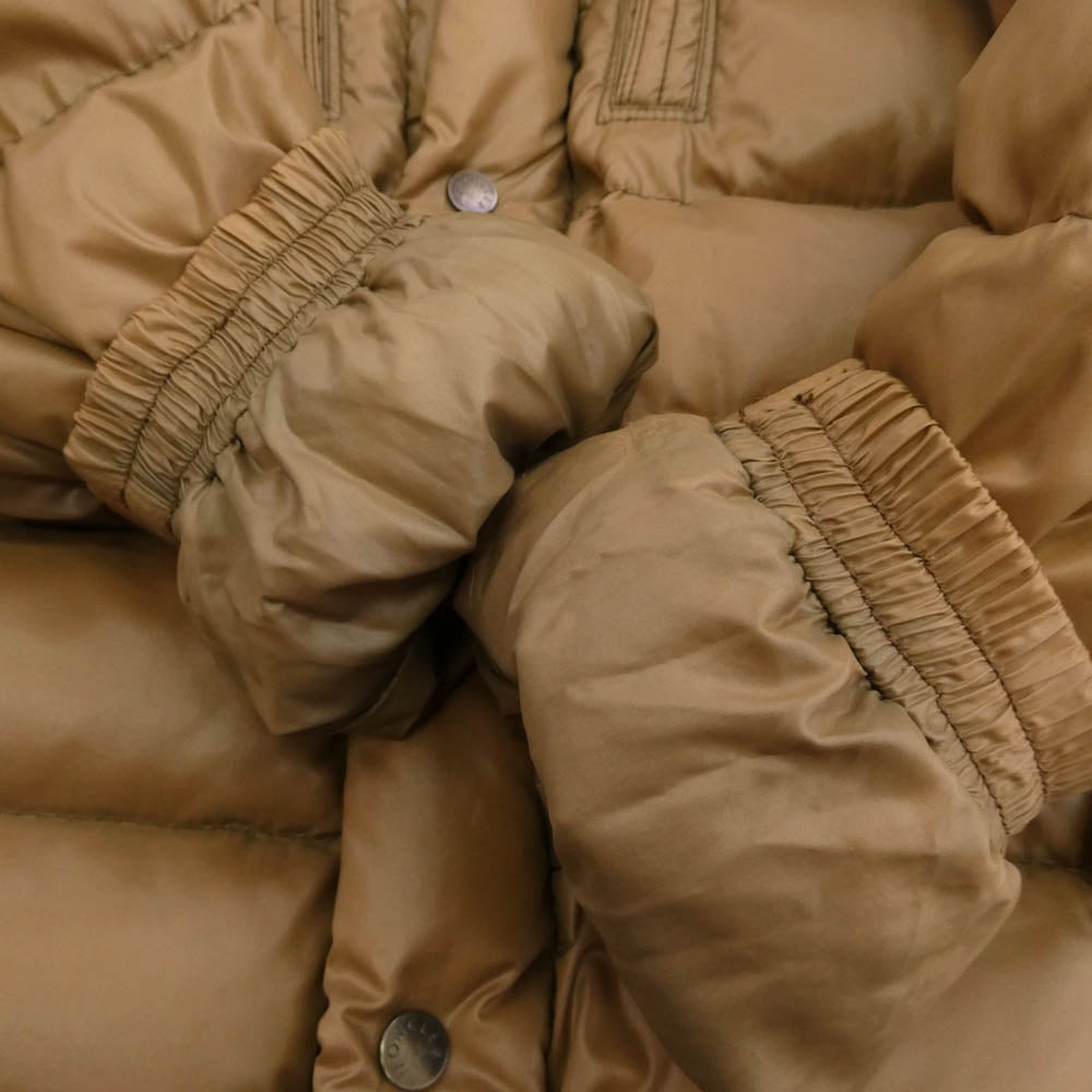 MONCLER モンクレール Z7H0890 ROD スープリームスタグ ファー ダウン ジャケット ブラウン系 3【中古】