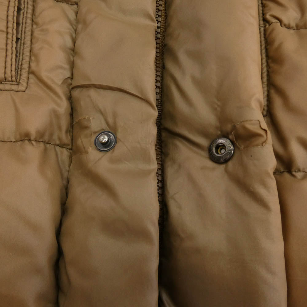 MONCLER モンクレール Z7H0890 ROD スープリームスタグ ファー ダウン ジャケット ブラウン系 3【中古】