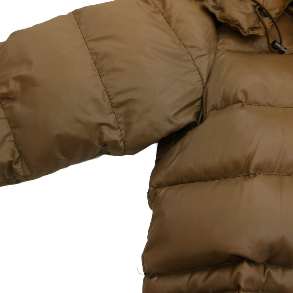 MONCLER モンクレール Z7H0890 ROD スープリームスタグ ファー ダウン ジャケット ブラウン系 3【中古】