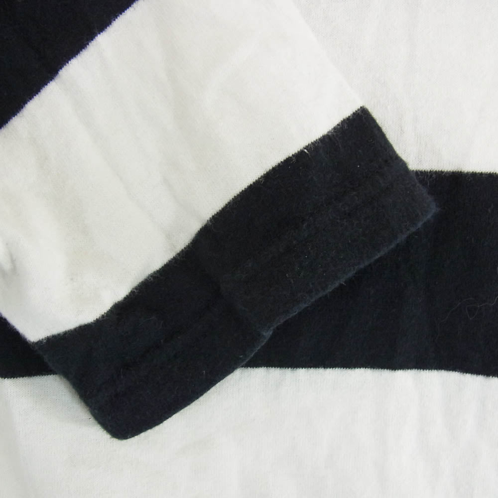 Yohji Yamamoto ヨウジヤマモト HD-T52-074 REGULATION Yohji Yamamoto レギュレーションヨウジヤマモト ボーダー 長袖 カットソー ブラック系 3【中古】