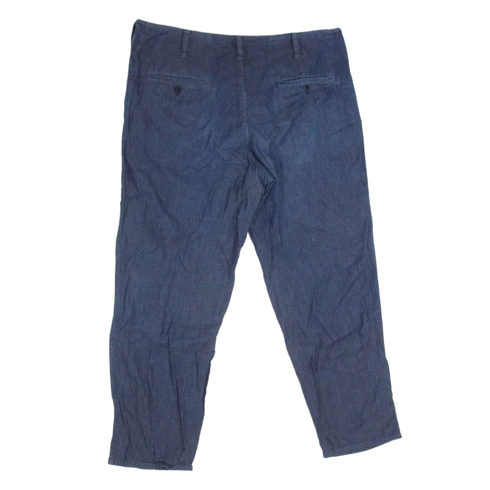 Yohji Yamamoto POUR HOMME ヨウジヤマモトプールオム HO-P11-057 ウエストコード イージー パンツ インディゴブルー系 1【中古】