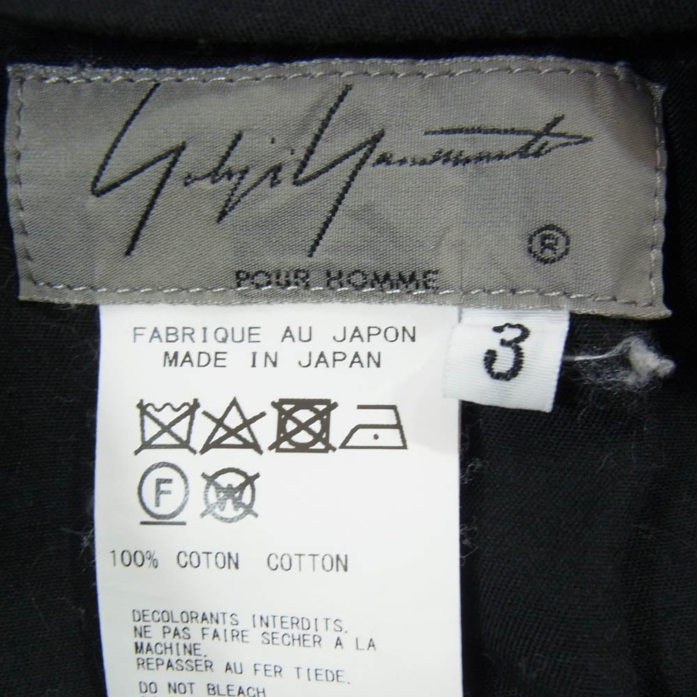 Yohji Yamamoto POUR HOMME ヨウジヤマモトプールオム 20ss HN-P57-017 朝倉優佳 デッサン プリント アジャスター クロップド パンツ ハーフパンツ カーキ系 3【中古】