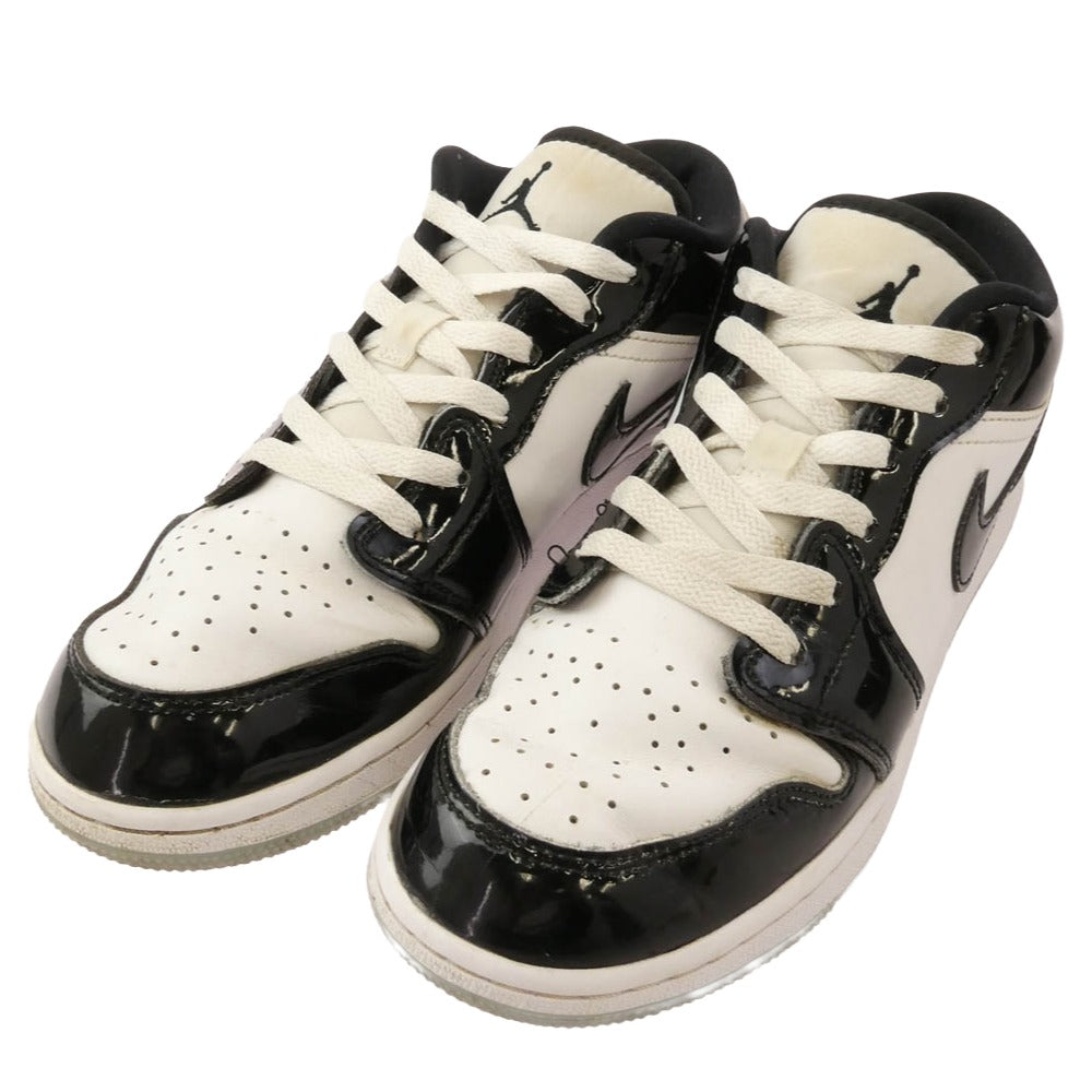 23AW DV1333-100 1 Low Concord エア ジョーダン ロー コンコルド スニーカー ブラック系 ホワイト系 24.5【中古】