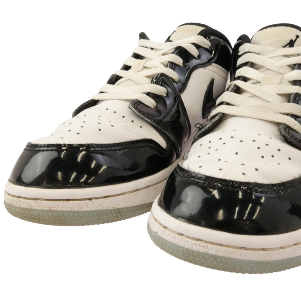 23AW DV1333-100 1 Low Concord エア ジョーダン ロー コンコルド スニーカー ブラック系 ホワイト系 24.5【中古】