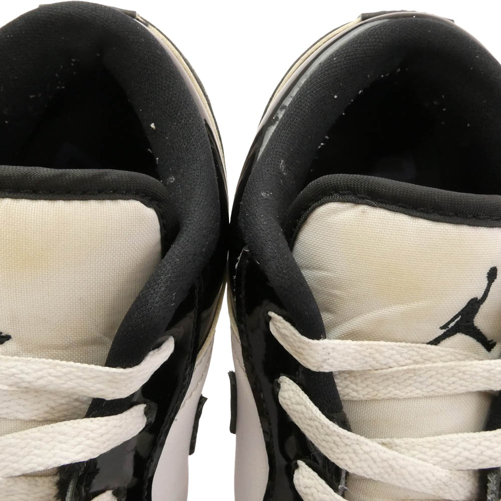 23AW DV1333-100 1 Low Concord エア ジョーダン ロー コンコルド スニーカー ブラック系 ホワイト系 24.5【中古】