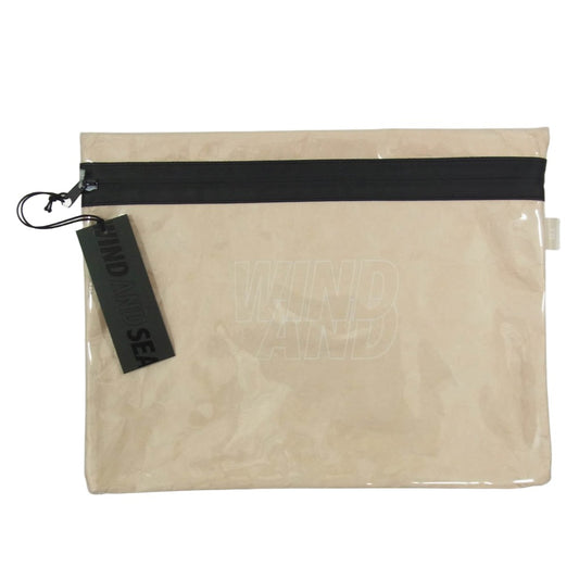 WIND AND SEA ウィンダンシー 24SS WDS-O-CLA-24-Q4-AC-05 Clarity TPU Clutch Bag クラリティ クラッチ バッグ ベージュ系【新古品】【未使用】【中古】