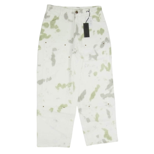 WIND AND SEA ウィンダンシー 24SS WDS-O-DYED-24-Q4-PT-01 Uneven Dye Painter Pant アンイーブン ダイ ペインター パンツ ホワイト系 M【新古品】【未使用】【中古】