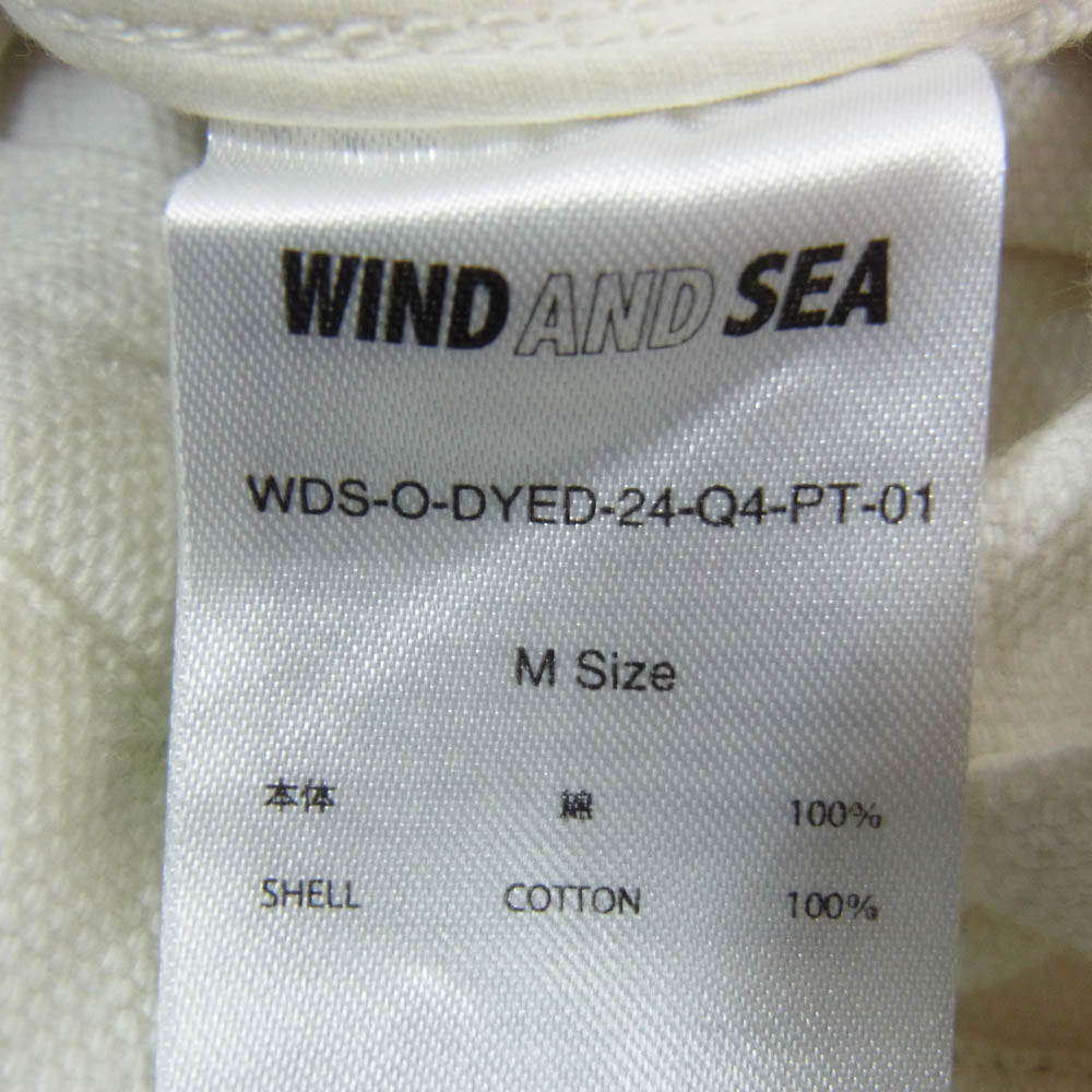 WIND AND SEA ウィンダンシー 24SS WDS-O-DYED-24-Q4-PT-01 Uneven Dye Painter Pant アンイーブン ダイ ペインター パンツ ホワイト系 M【新古品】【未使用】【中古】