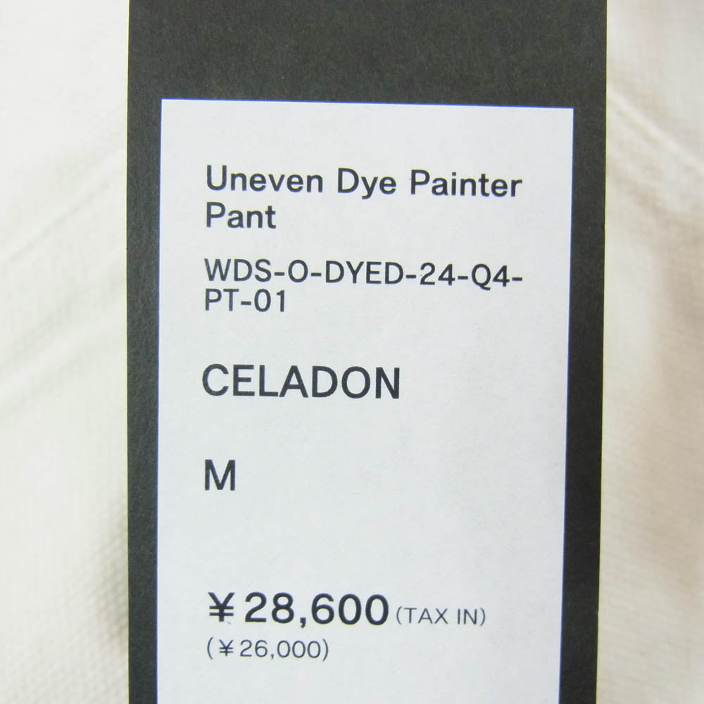 WIND AND SEA ウィンダンシー 24SS WDS-O-DYED-24-Q4-PT-01 Uneven Dye Painter Pant アンイーブン ダイ ペインター パンツ ホワイト系 M【新古品】【未使用】【中古】