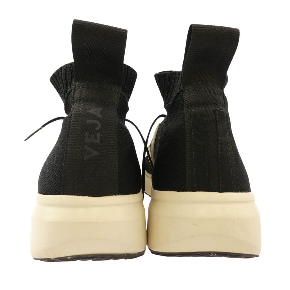 Rick Owens リックオウエンス × Veja ヴェジャ MID V-KNIT ミッド ニット スニーカー ブラック系 40【中古】 Rick Owens リックオウエンス × Veja ヴェジャ MID V-KNIT ミッド