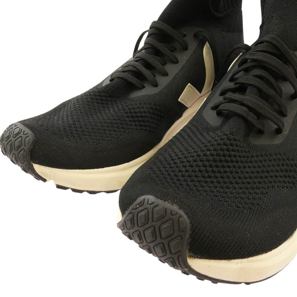 Rick Owens リックオウエンス × Veja ヴェジャ MID V-KNIT ミッド ニット スニーカー ブラック系 40【中古】
