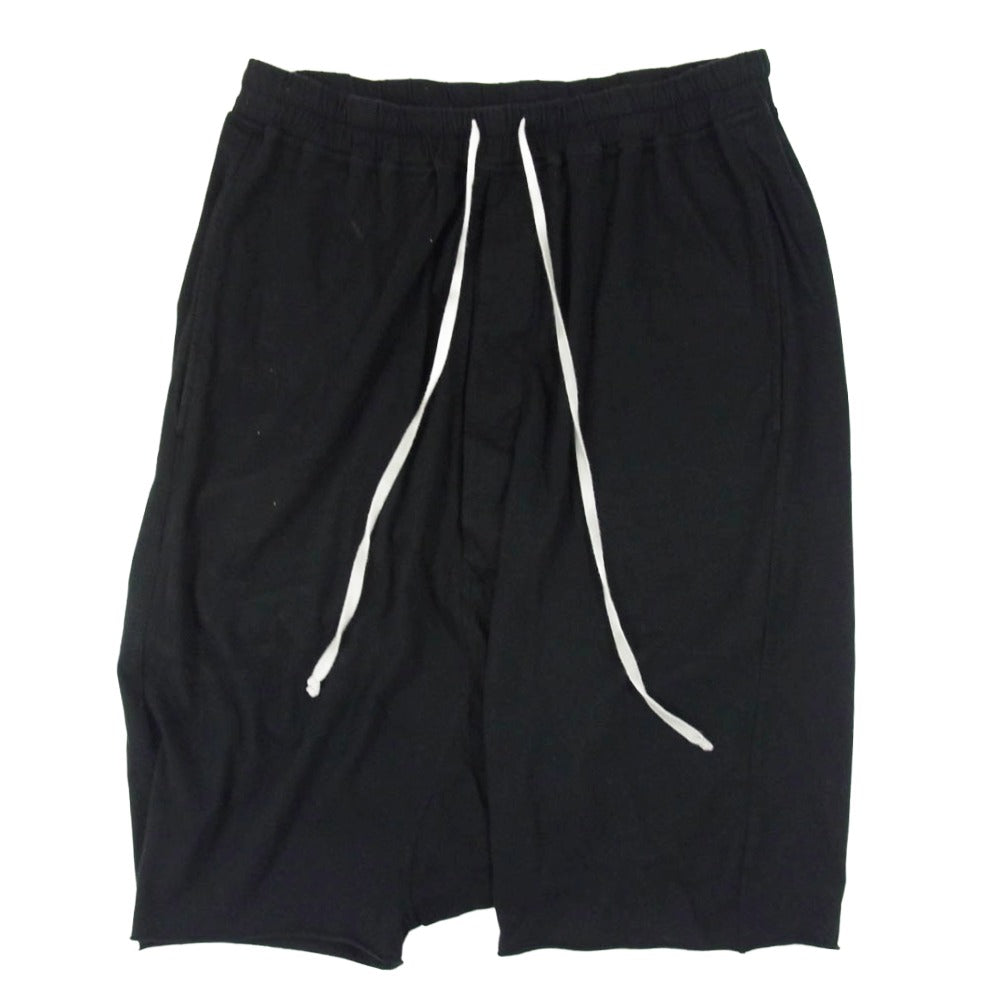 DRKSHDW ダークシャドウ 22SS DU01B7380-RN RICK OWENS リックオウエンス DRAWSTRING PODS 裾カットオフ ドローストリング ポッズ サルエル ショート パンツ ショーツ ブラック系 M【中古】