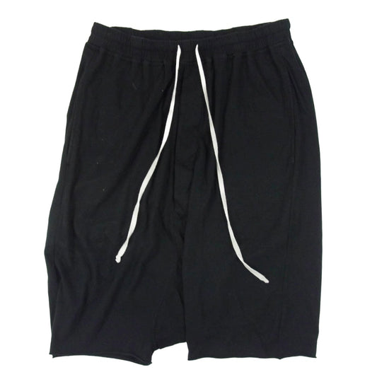 DRKSHDW ダークシャドウ 22SS DU01B7380-RN RICK OWENS リックオウエンス DRAWSTRING PODS 裾カットオフ ドローストリング ポッズ サルエル ショート パンツ ショーツ ブラック系 M【中古】