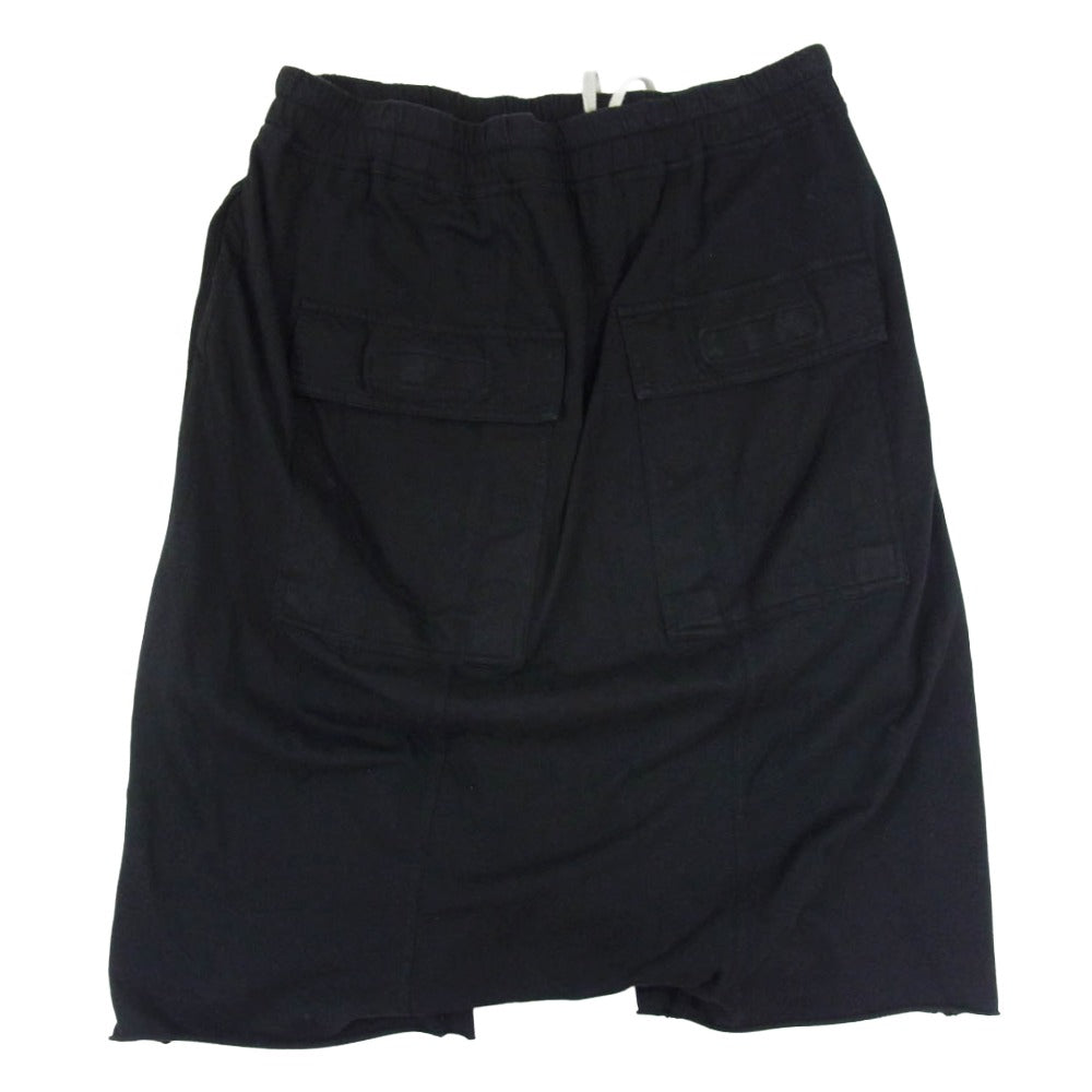 DRKSHDW ダークシャドウ 22SS DU01B7380-RN RICK OWENS リックオウエンス DRAWSTRING PODS 裾カットオフ ドローストリング ポッズ サルエル ショート パンツ ショーツ ブラック系 M【中古】