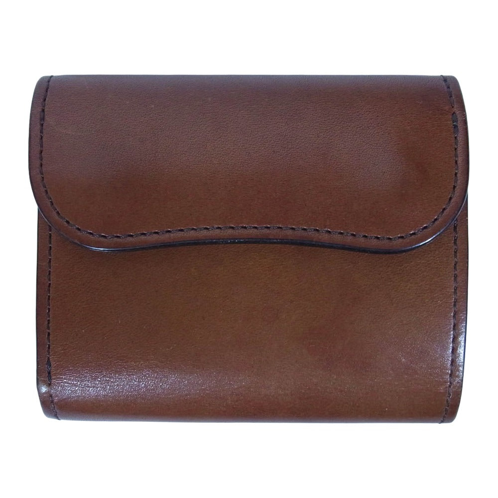 WILDSWANS ワイルドスワンズ ENO イーノ サドルプルアップ 三つ折り 財布 ブラウン系【中古】