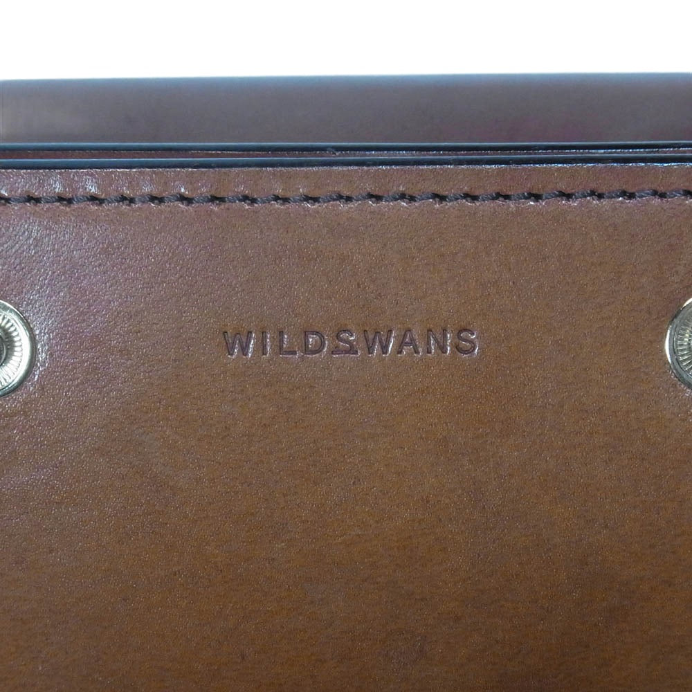WILDSWANS ワイルドスワンズ ENO イーノ サドルプルアップ 三つ折り 財布 ブラウン系【中古】