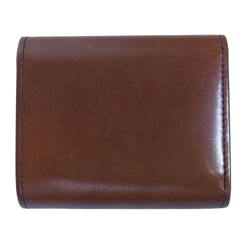 WILDSWANS ワイルドスワンズ ENO イーノ サドルプルアップ 三つ折り 財布 ブラウン系【中古】