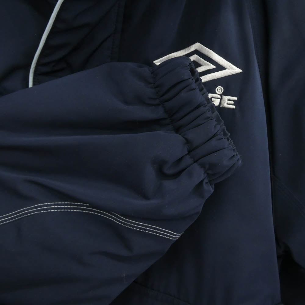 エクストララージ 23AW 101234021025 × UMBRO アンブロ ジップアップ フーディ 中綿 ジャケット ブルゾン ネイビー系 S【中古】