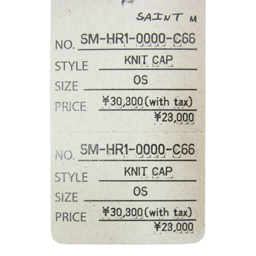SAINT MICHAEL セントマイケル 25AW SM-HR1-0000-C66 ×SEGA セガ KNIT CAP SAINT SEGA ロゴデザイン ニットキャップ ビーニー ブルー系 OS【新古品】【未使用】【中古】