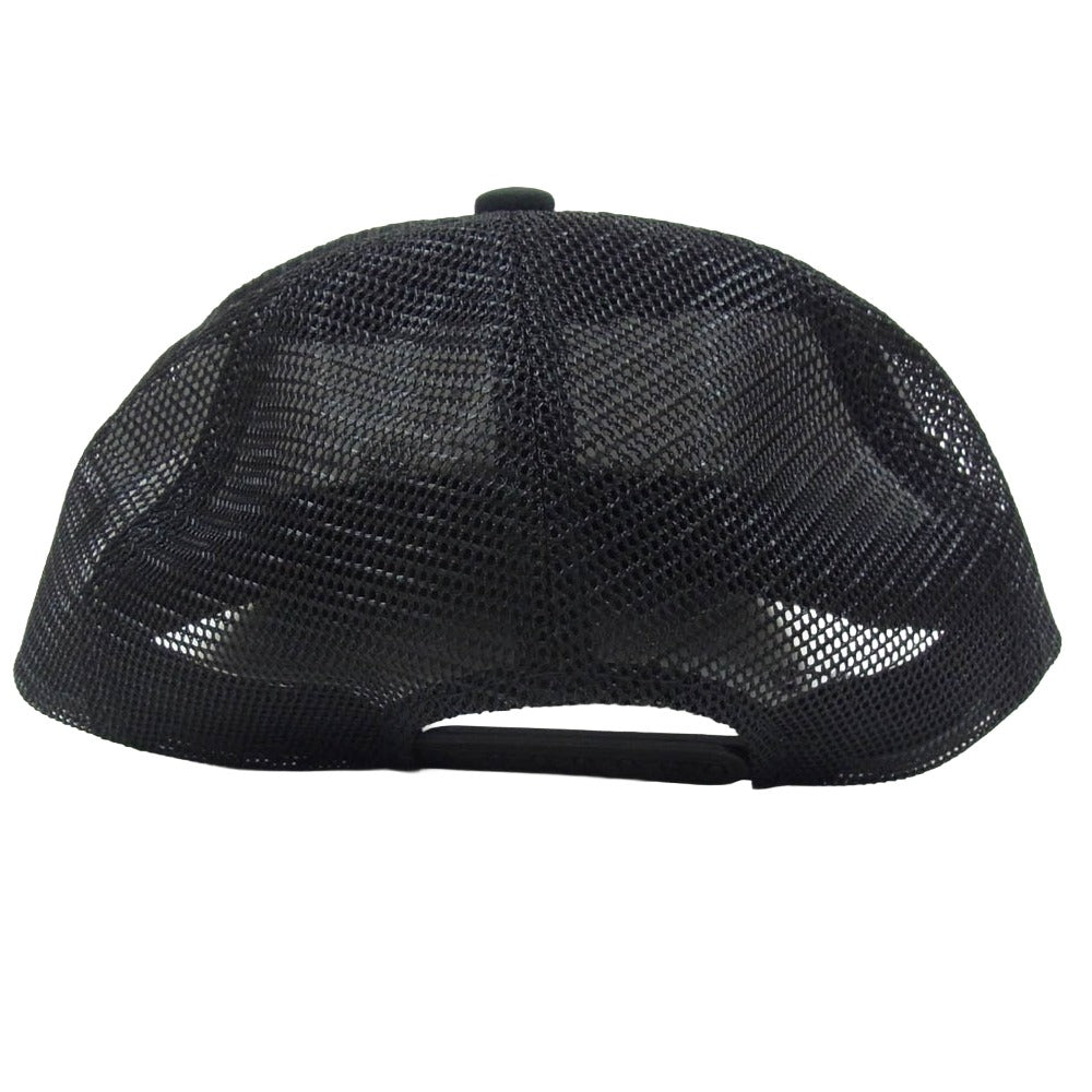 SAINT MICHAEL セントマイケル 25AW SM-HR1-0000-095 MESH CAP ロゴワッペンデザイン メッシュキャップ 帽子 ブラック系 OS【新古品】【未使用】【中古】