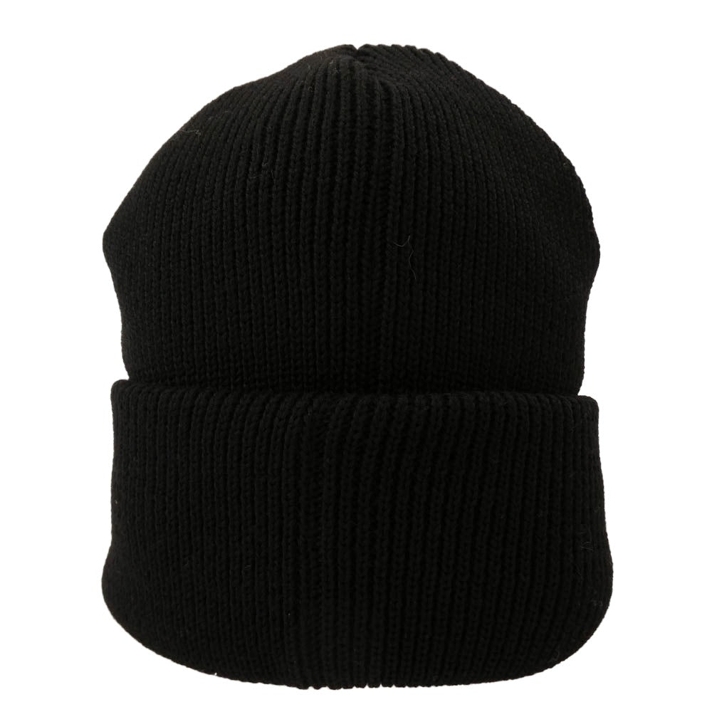SAINT MICHAEL セントマイケル 25AW SM-HR1-0000-096 KNIT CAP SAINT ロゴワッペン ニットキャップ ビーニー ブラック系【新古品】【未使用】【中古】