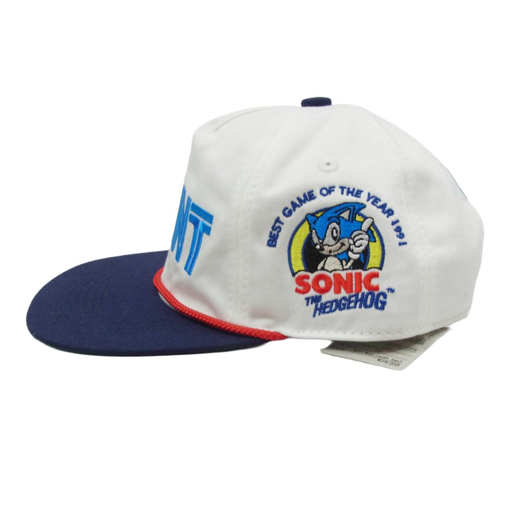 SAINT MICHAEL セントマイケル 25AW SM-HR1-0000-C64 × SEGA セガ CAP ロゴ 刺繡 キャップ 帽子 ホワイト系 OS【新古品】【未使用】【中古】