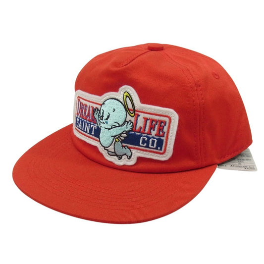 SAINT MICHAEL セントマイケル 25AW SM-HR1-0000-093 CAP BABY MICHAEL ワッペンデザイン キャップ 帽子 レッド系 OS【新古品】【未使用】【中古】