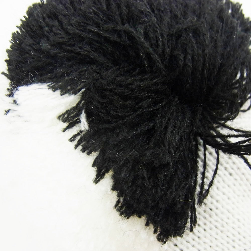 SAINT MICHAEL セントマイケル 25AW SM-HR1-0000-C13 × The KLF KNIT CAP ロゴ刺繍 ニット キャップ 帽子 ブラック系 OS【新古品】【未使用】【中古】