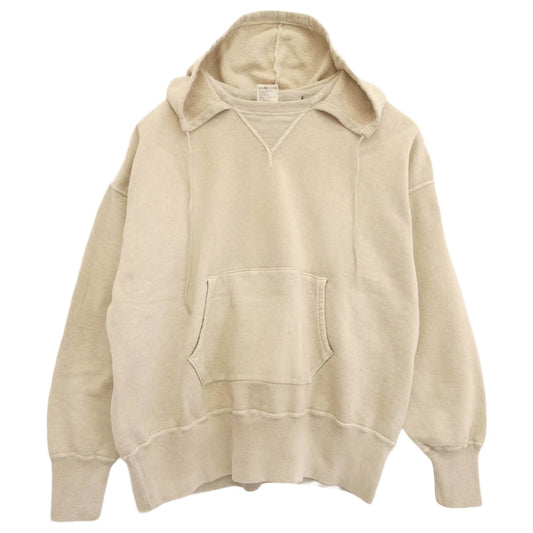 SAINT MICHAEL セントマイケル 25AW SM-HR1-0000-C55 × BerBerJin ベルベルジン AFTER HOODED HOODIE 後付け プルオーバーパーカー フーディー ベージュ系 L【極上美品】【中古】