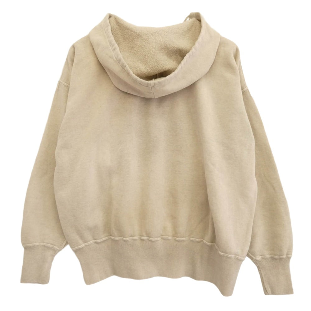 SAINT MICHAEL セントマイケル 25AW SM-HR1-0000-C55 × BerBerJin ベルベルジン AFTER HOODED HOODIE 後付け プルオーバーパーカー フーディー ベージュ系 L【極上美品】【中古】
